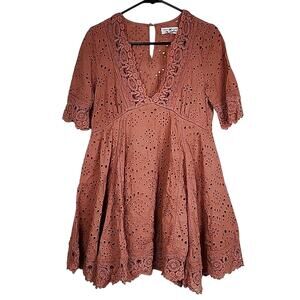 Free People Nightcap Eyelet Dress